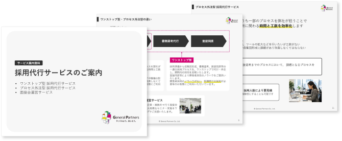 採用代行サービスのご案内のイメージ画像
